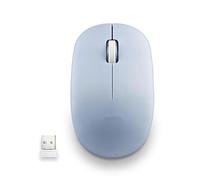 Watio Wave Mouse - Optical Wireless, Ergonomic Design, USB Connection, 10 Meter Range, High Precision Sensor, Blue Color, Rechargeable Battery*