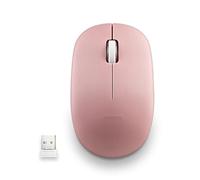 Watio Wave Mouse - Optical, Wireless, Pink, Ergonomic Design, Suitable for Notebook, USB connection, High precision, lightweight and portable.*