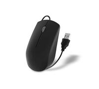 Watio Wave Mouse - Silent Optical Device with Cable, Black Color, Ergonomic Design, Ideal for Office, High Precision in Use*
