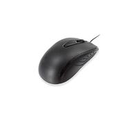 Watio Wave Optical mouse - USB, 1000 dpi, ambidextrous, black, compact design, ideal for daily use and portability.