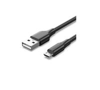Watio Wave USB Cable - USB 2.0 to Micro USB Cable 0.25m Black - Fast Connection and Compatible with Various Devices