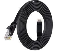 WatioWave 1.5m CAT7 patch cable, black, high speed, standards compliance, ideal for high demand networks and data transmission.
