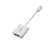watiowave White 6" USB-C/M to DisplayPort/M Converter - Ideal for connecting devices to external displays.