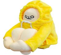 Watkings 16in Cute Banana Man Doll Plush Pillow Bendable Plush Toy Creative Stuffed Toy Adorable Banana Shaped Doll Birthday Party Gift for Kids