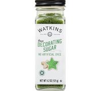 Watkins Green Decorating Sugar, Non-GMO, Kosher, 4.2 Ounce, 1-Pack