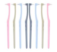 Watlikeup 8 Pcs Single Tufted Toothbrush, Soft Nylon Bristles, Orthodontic & Detail Cleaning, Braces & Sensitive Gums, Four Colors (Pink, Silver, Gray, Blue)