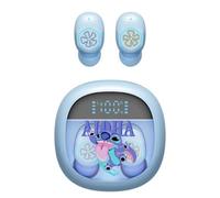 Cute Stitch Wireless Bluetooth Earbuds with LED Display - Comfortable In-Ear Earphones, Long Battery Timing