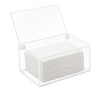 Watpot Acrylic Laundry Dryer Sheet Holder, Clear Dryer Sheets Container with Lid for Laundry Room, Clear