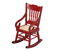 Watreketal 1/12 Simulation Rocking Chair Baking Decoration Miniature Chair Sand Model House Accessory Furniture Children Favor Set