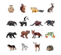 Watreketal 10/14/16pieces Simulation Animals Toy For Children Action Figures Wild Animals Figurines Home Models Home Decors African Wildlife Playset Wildlife Animal Playset