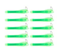 Watreketal 10Pcs Colorful Highlighter with Metal Round Keyring Obliqued Tip Marker Pen Quick Dry for Scrapbooking Calendar Journal