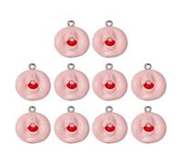 Watreketal 10pcs Funny Red Lip Resin Charm Hip Hop Halloween Earring Pendant Accessories Keychain Jewelry Making Resin Pendant Charm