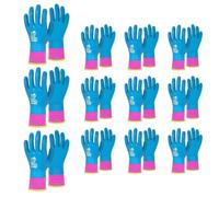 Watreketal 12 Pair Child Friendly Latex Gloves For And Protections Elasticity Cuffs Breathable Back Pet Bites Prevention Latex Work Gloves For Kids
