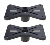 Watreketal 2 Pcs Floor Stand Tray Bottom for Seat Sound Stand Mounting Hole Base on Stage for Tweeters Wo Adapter Bracket
