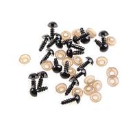 Watreketal 20pcs 6-20mm Black Eyes For Dolls Toy Animal/Felting Doll Eyes