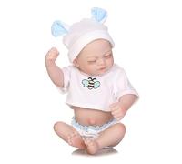 Watreketal 27cm Reborns Toddler Popular Realistic Girl Doll With Tshirt Diaper Bonnets Soft Body Handmade Doll Dolls Weighted Life-like Baby Girl For Girls For Girls Life Size