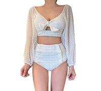 Watreketal 2Pcs / lot Women Swimwear Off Shoulder Set Bra G-string Thong Beach for Triangle Swimsuit Bathing Suit Swimwear Female Swimsuit Off Shoulder High