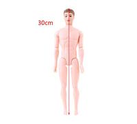 Watreketal 30cm 12 Moveable Jointed Nude For Doll Body For Boy Male Man Boyfriend For P Realistic Dolls Black