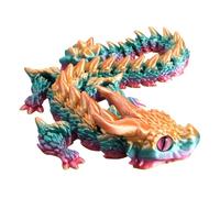 Watreketal 3D Printed Stress Relief Dragon Fidgets Toy Versatile Flexible Design for Playful Interaction At Home or on the Go Articulated Dragon Model