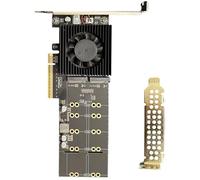 Watreketal 4 Bay PCIe4.0 NVMe Adapters Card with Direct Drive Recognition Not BIOS Configuration Required Full Speed Operations PCIe Compatible Storage Card