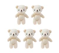 Watreketal 5PCS Joint Bear Pendant Lovely Bear Doll Plush Chain Backpack Decors Handbag Accessories Kids Valentine Day Gift