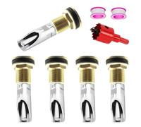 Watreketal 5Pcs Stainless Steel Automatic Pigs Nipple Waterer For Pigs And Goat With Brass Connector And Drill Bit For Livestocks Waterer Nipples