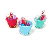 Watreketal 9 Pcs Colorful Beach Toys For Kids Set Come With A Strong Mesh Bag Sandbox Toy Great Boys & Girls In The Shovel Bucket Sand For Kids Sandbox Bucket