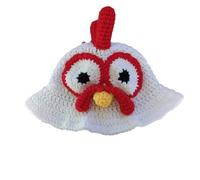 Watreketal Adult Teenagers Funny Crochet Turkey Hat Thanksgiving Women Bucket Hats Carnivals Halloween Party Dress Up For Adults For Kids Knitted