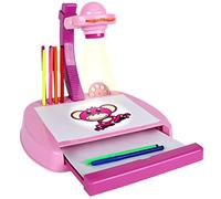 Watreketal Art Training Preschool Drawing Board Projector Multiple Color Optional with Drawer Draw Board for Kids