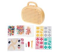 Watreketal Assembly Puzzle 3-D 2D Building Set Drill Education Toy Developmental STEM Kindergartens Educational Screw Toolbox Toy Baby Toolbox Toy for Boy Toolbox Toy for Toolbox Toy for Kids