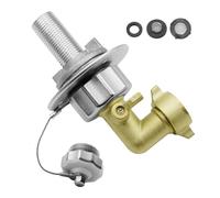 Watreketal Campers Water Tanks Inlet Adapter Set Weatherproof Stainless Steel Construction Inlet Set for Outdoor Travel Water Fill Inlet