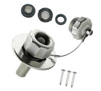 Watreketal Campers Water Tanks Inlet Adapter Set Weatherproof Stainless Steel Construction Inlet Set for Outdoor Travel Water Fill Inlet