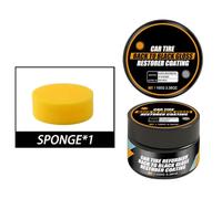 Watreketal Car Tire Shines Coating Tyre Gloss Rubber Wheel Restorer Cream Pastes Polishing Brightener Car Detailing Tire Cleaner