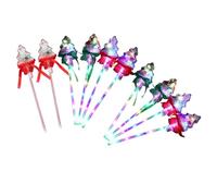 Watreketal Christmas LED Flashing Wand Set Handheld Snowflake Light Up Sticks Glowing Lamp Kids Adult RaveRally Party Props 10PCS Light Up Wand