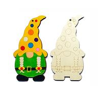 Watreketal Christmas Wooden Ornaments Preschool Graffiti Drawing Racket Multiple Type Optional with Interest Drawing Practice Painting Toy