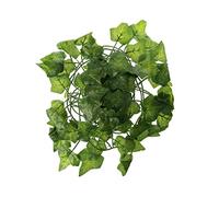 Watreketal Climber Flexible Leaves Terrarium Jungle Habitat Decor For Snake Bearded Dragon Accessories Driftwood Supplies Heating Pad Tank Plant Fake Leopard Earth