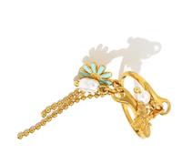 Watreketal Contemporary Adjustable Fringe Jewelry Stainless Steel Rings With Dynamic Detail For Layer Styles Fashionable Tassels Rings