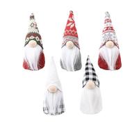 Watreketal Creative Faceless Elder Figurine Christmas Ornament Polyester Craft Natural Wood Lands Theme Homes Accent Creative Faceless Elder Figurine Christmas Ornament