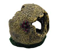 Watreketal Durability Resins Skull Ornaments Unique Aquascapes Decoration Fish Resting Cave Suitable For Small Snake And Lizards Aquariums Accessory