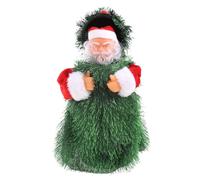 Watreketal Electric Music For Doll Father Christmas Hide Into Tree For Festive Holiday Glass Display Collectable Santa Santa