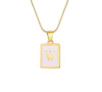 Watreketal Fashion Square Card Charm Necklace Unisex Neck Jewelry Man Present Stainless Steel Texture Suitable For Various Occasion Fashion Accessories