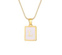 Watreketal Fashion Square Card Charm Necklace Unisex Neck Jewelry Man Present Stainless Steel Texture Suitable For Various Occasion Fashion Accessories