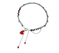 Watreketal Fashionable Beads Necklace Splicing Necklace Sparkling Delicate Neck Chain Suitable For Fashion Enthusiasts Present Layer Love Chain Jewelry