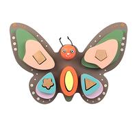 Watreketal For Butterfly Puzzle Baby Stacking Blocks Shape Sorting Color Cognition Early Learning Activity Game Kindergarten Fav Building Toys For Kids For Kids Wooden Toddler Building Toys