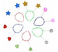 Watreketal For Head Boppers Hair Hoop Antenn Headband Glitter Ball Hairband Photo Props For Creative Holiday Party Decor Head Boppers Headband Halloween Party Headwear