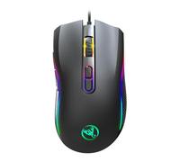 Watreketal Gamings USB Cord RGB Backlit Gamers With 4 Adjust 3200DPI Up To 3200 Comfortable Grip Ergonomics RGB Cord Gamings