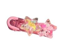 Watreketal Hair Clips,Jelly Star Y2K-Style Clear Resin Hairpin Sweet Handmade Pins Hairpin Accessories for Women Girls Side Bangs Clip