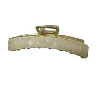 Watreketal Hair Clips,Korean Women Vintage Metal Hair Claw Clip Marble Stone Acetate Large Jaw Clamp Clasp Nonslip Ponytail Holder Barrettes