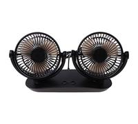 Watreketal Head USB Powered 3-Speed Adjustable Car Dashboard Cooling Air Fan For Car SUV Vehicles Desk Home Electronic Personal Floor Tower Air Circulator Timer Remote Facial Steamer Clip Necklace