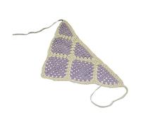 Watreketal Headband,Crochet Colorful Bandana Knitted Hair Kerchief Tie Back for Head Wrap Color Matching for Triangle Turban for Girls Photo